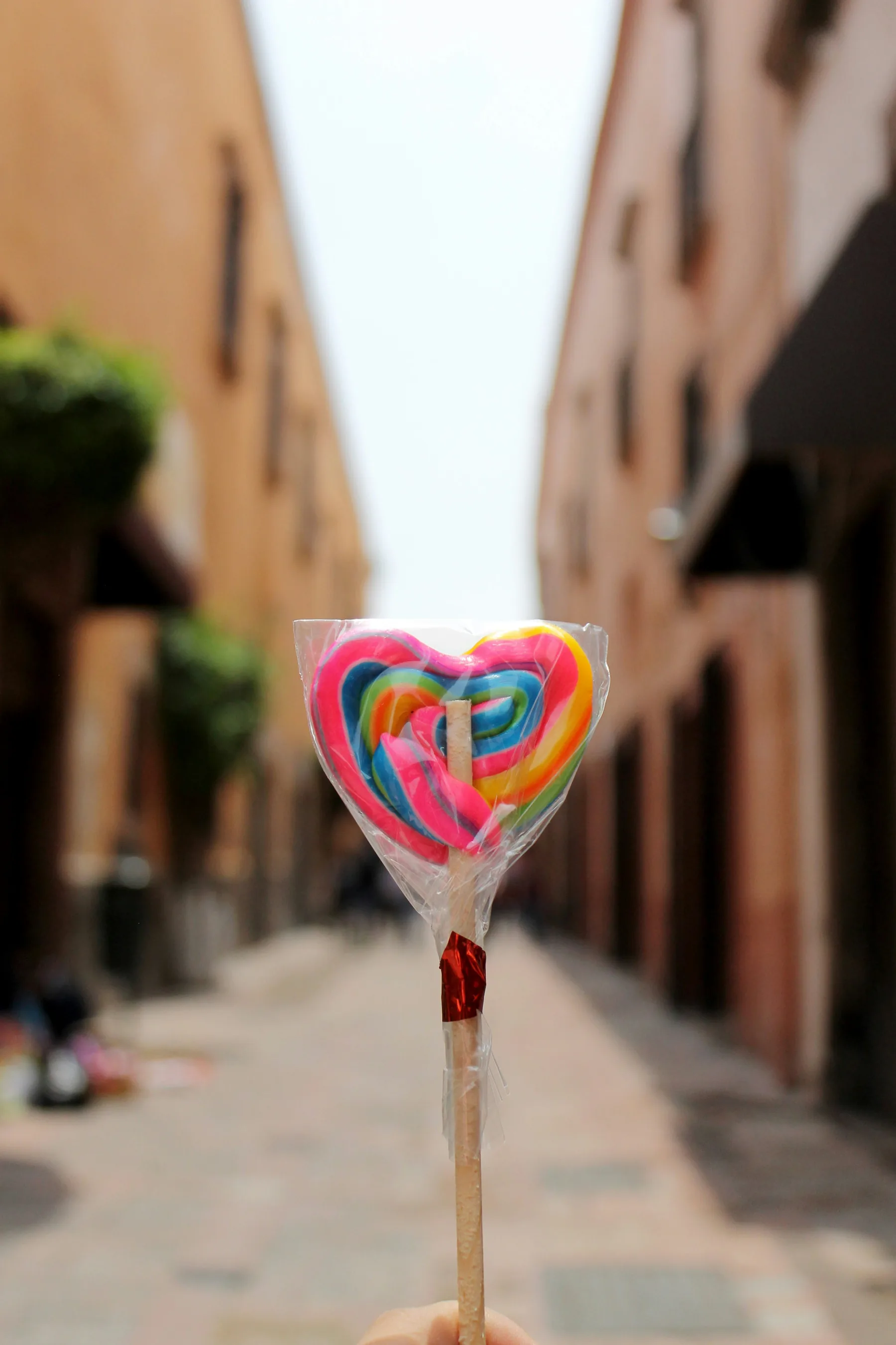 A vivid colourful ice cream cone