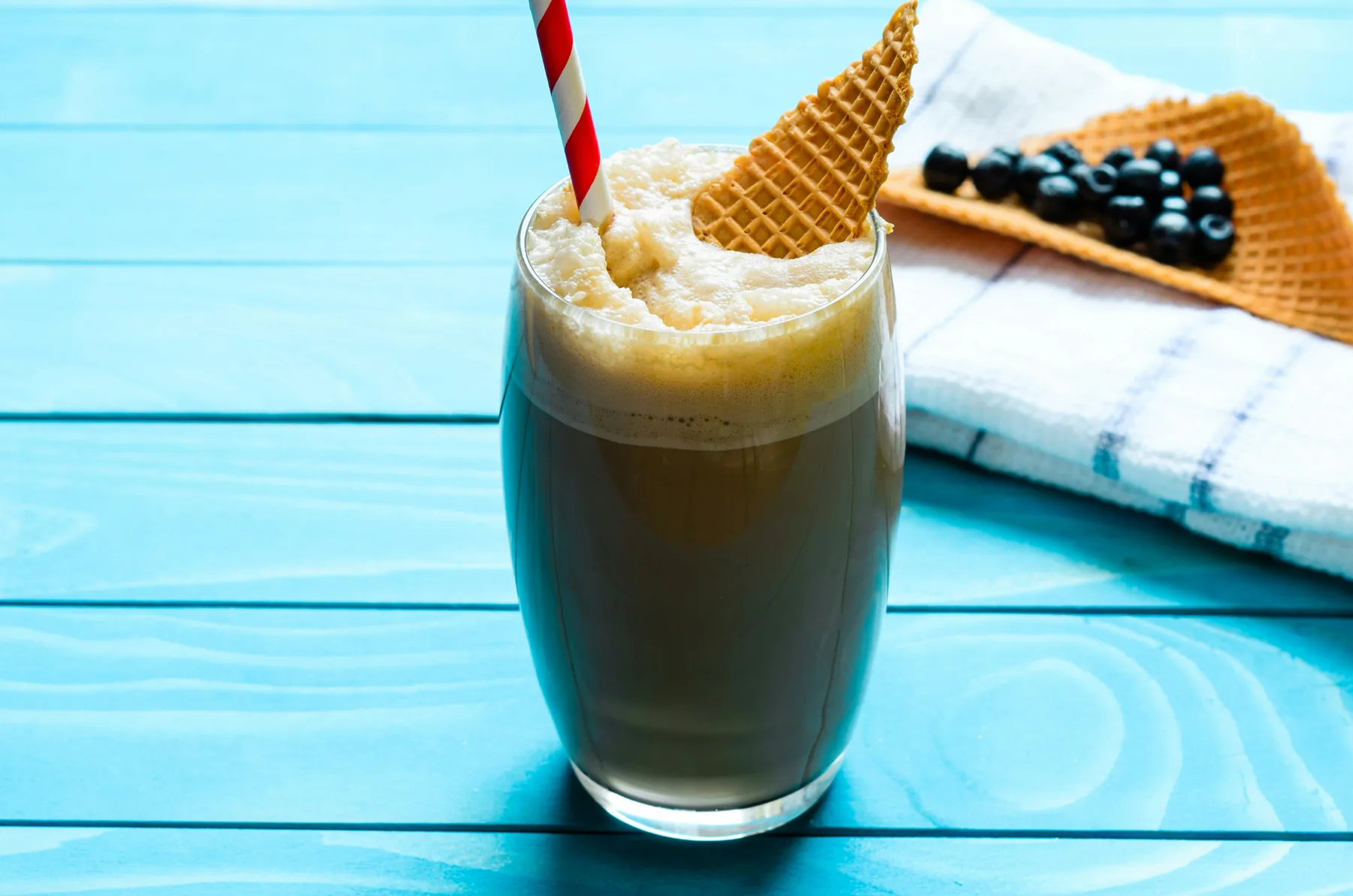 A chilled creamy milkshake